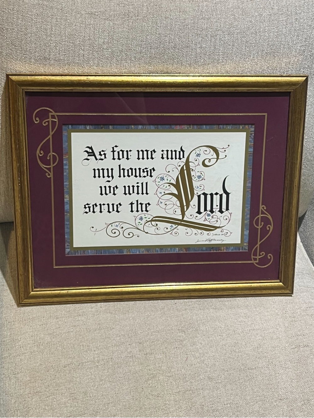 As For Me & My House Framed Print